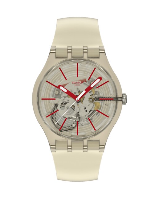 Imagen 0 de Reloj analógico Swatch unisex REVEALED IN THE SAND con correa de silicona