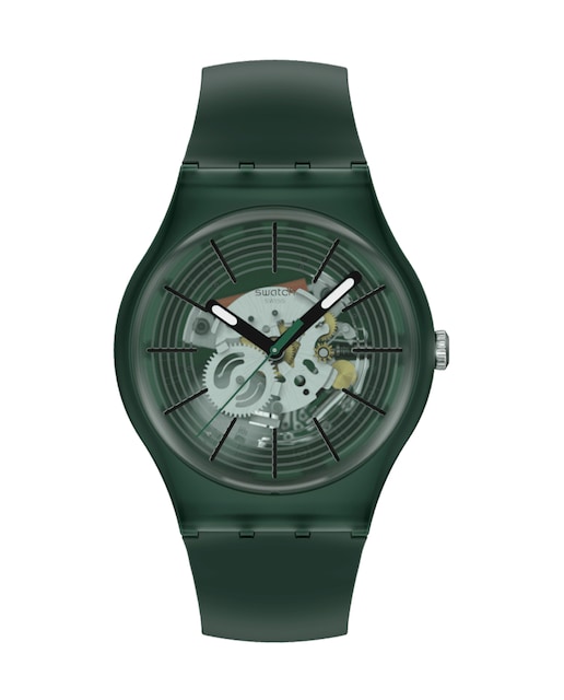 Imagen 0 de Reloj analógico Swatch unisex REVEALED IN THE FOREST con correa de silicona