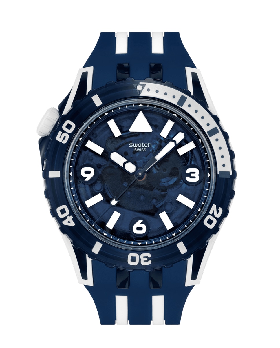 Imagen 0 de Reloj swatch sea wasp con correa de silicona Blanco