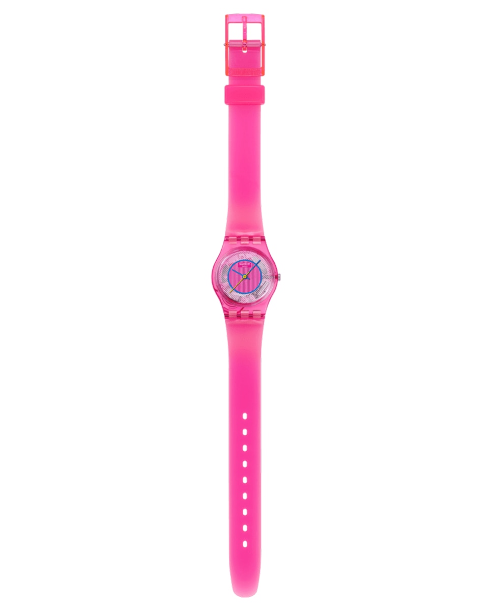 Reloj swatch prismatically pink con correa de silicona - Rosa Rosa-2
