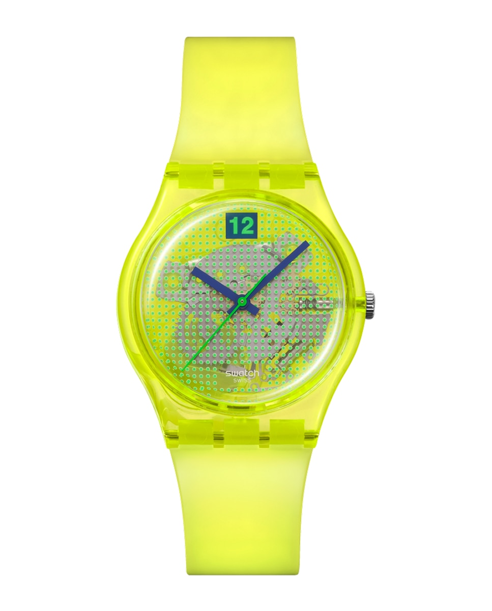 Imagen 0 de Reloj swatch luminously lemon con reloj de silicona Amarillo