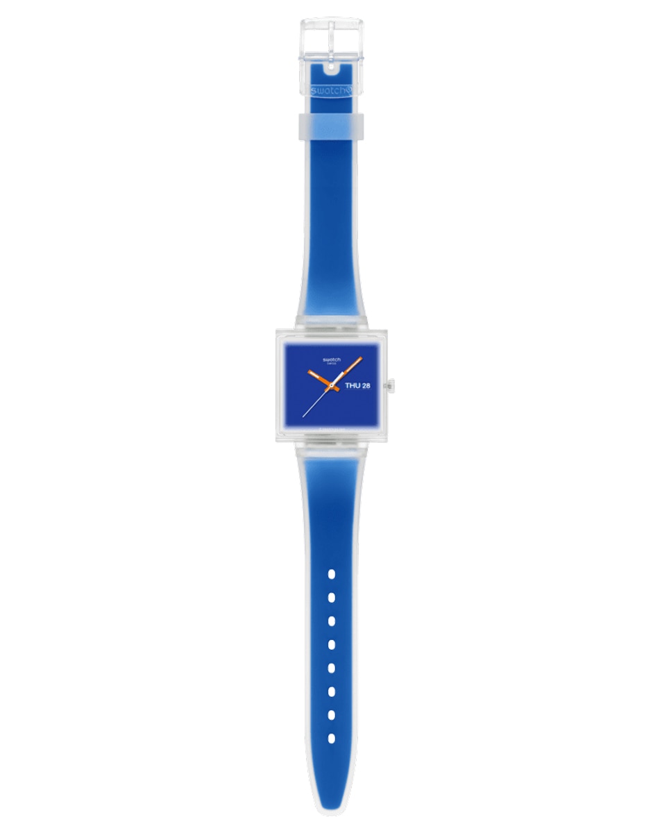 Reloj swatch what if…see thru blue? con correa de silicona. - Azul Azul-2