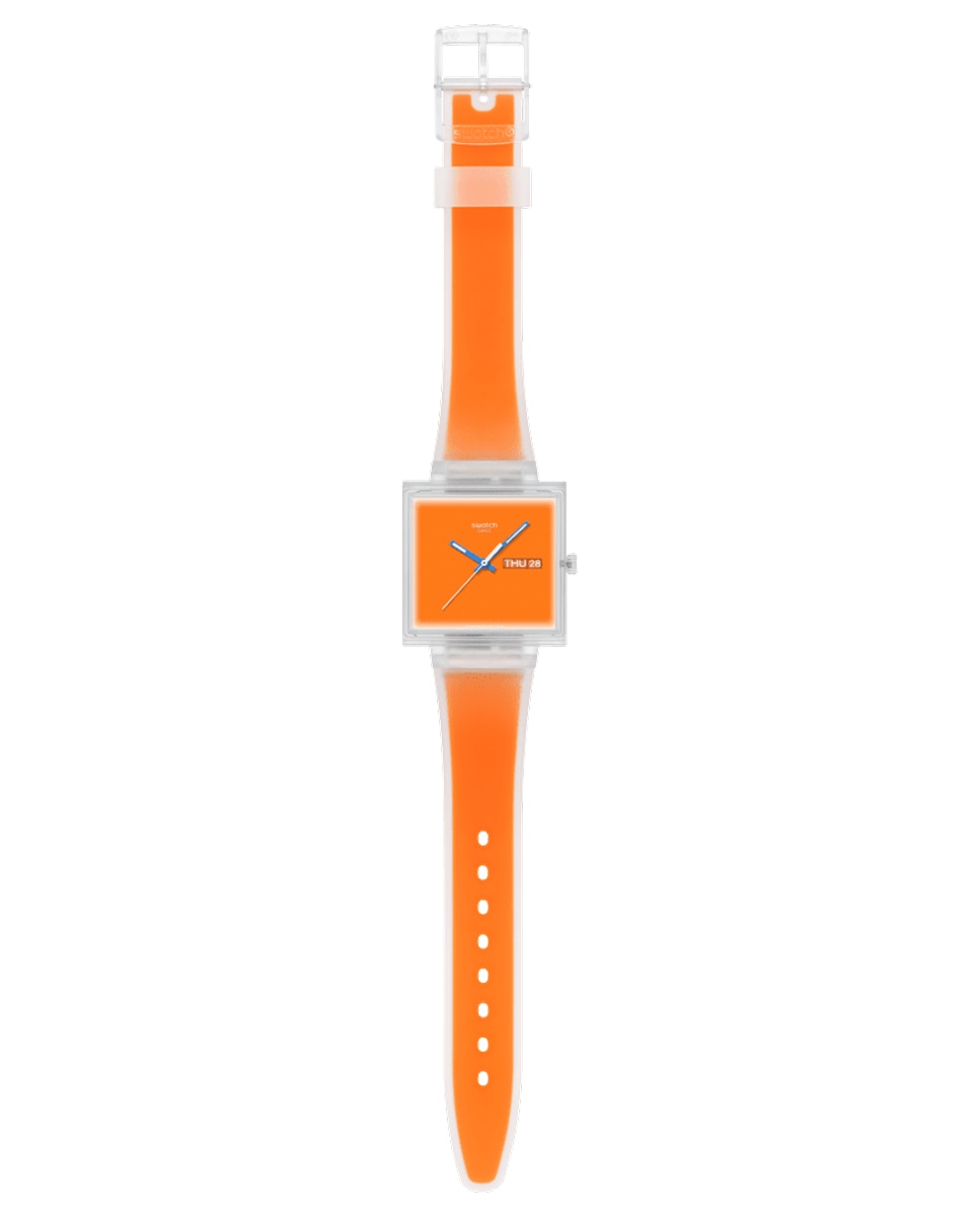 Reloj swatch what if…see thru orange? con correa de silicona. - Naranja Naranja-2