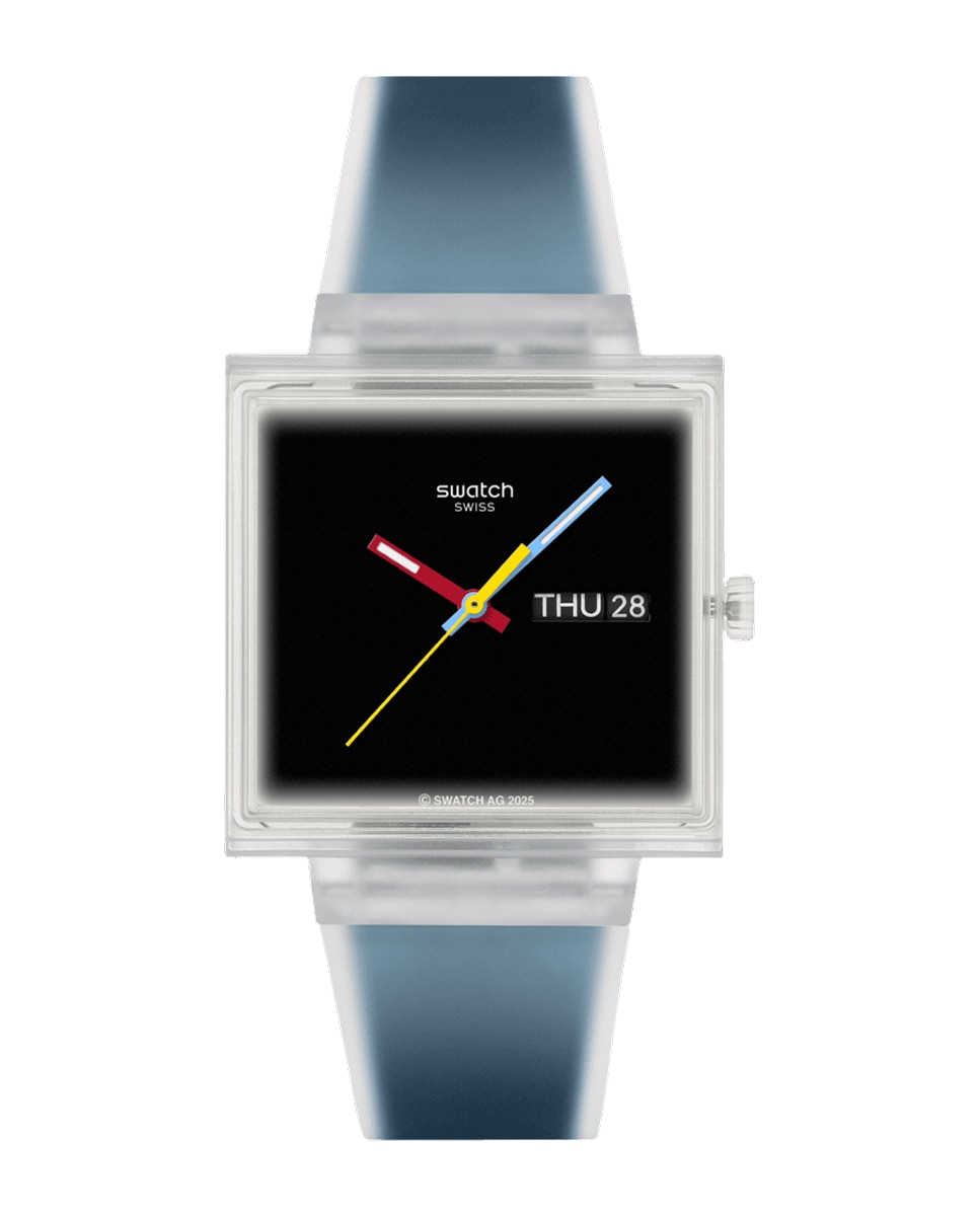 Reloj swatch what if…see thru black? con correa de silicona. - Negro Negro-1