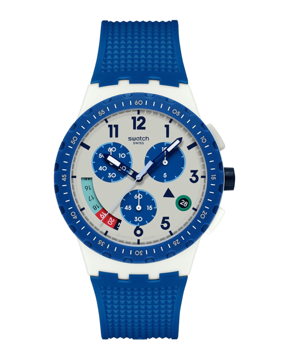 Imagen 0 de Reloj swatch it´s time con correa de silicona Multicolor