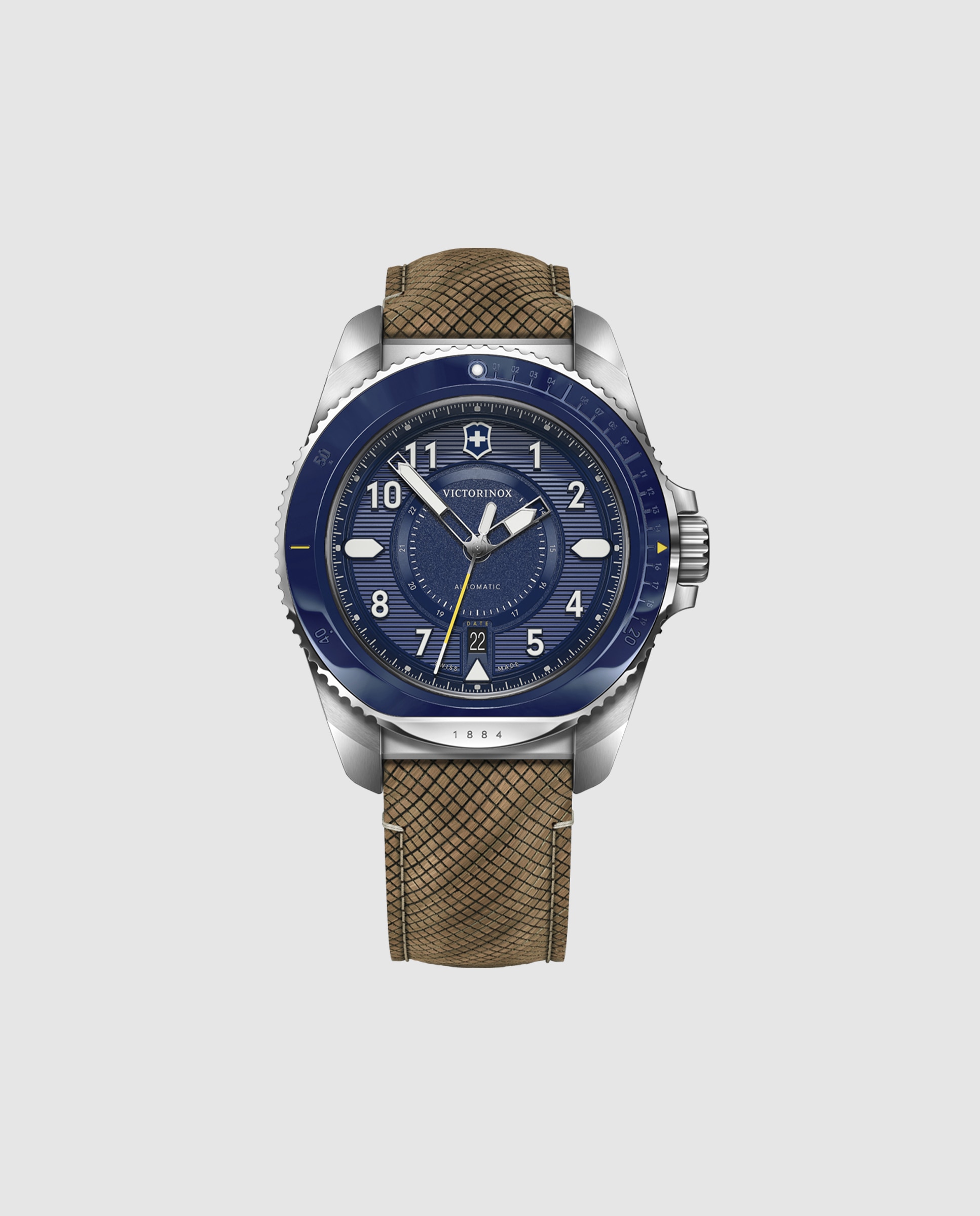Reloj automático de hombre journey 1884 v241980 1 de caucho y