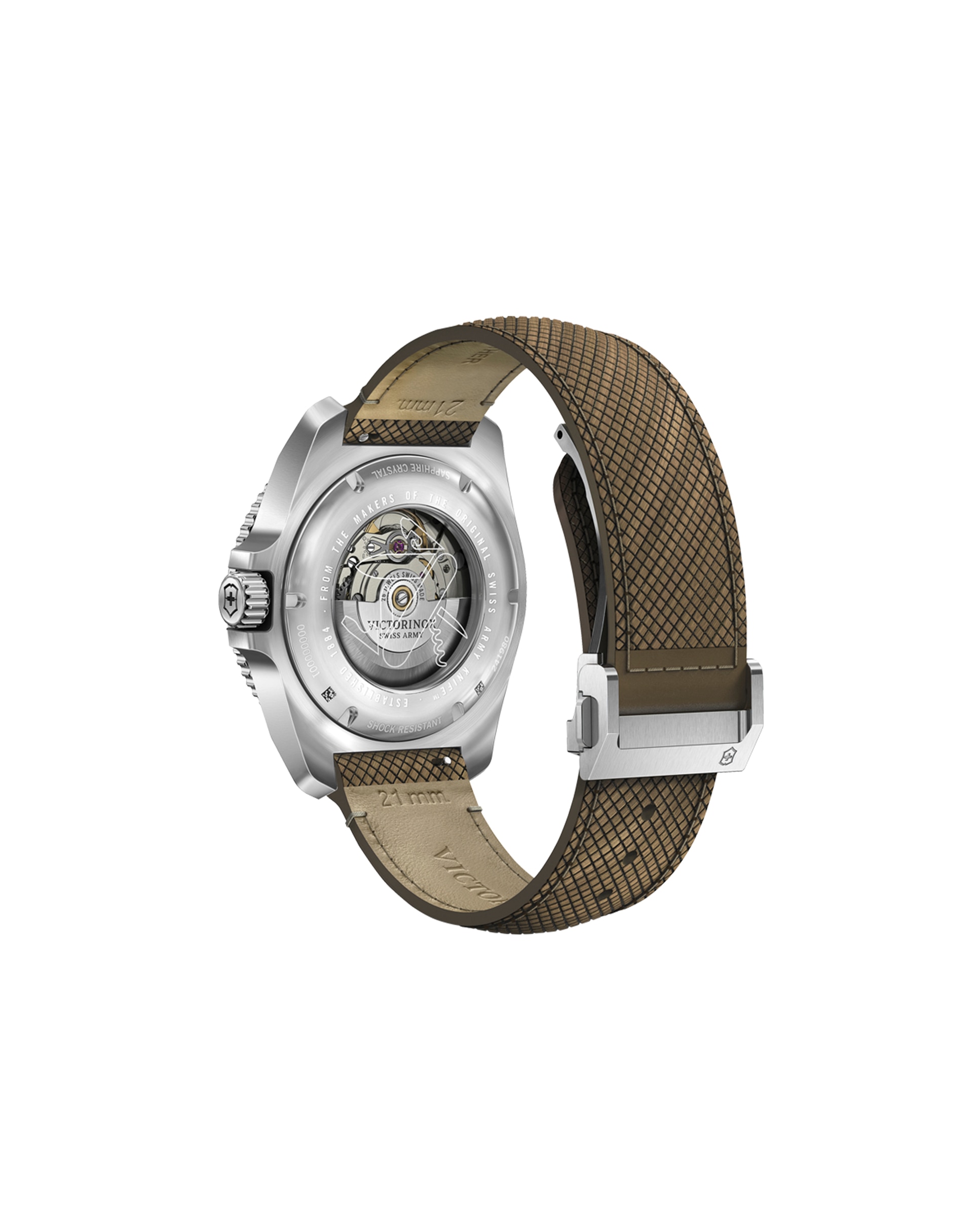 Reloj automático de hombre journey 1884 v241980 1 de caucho y