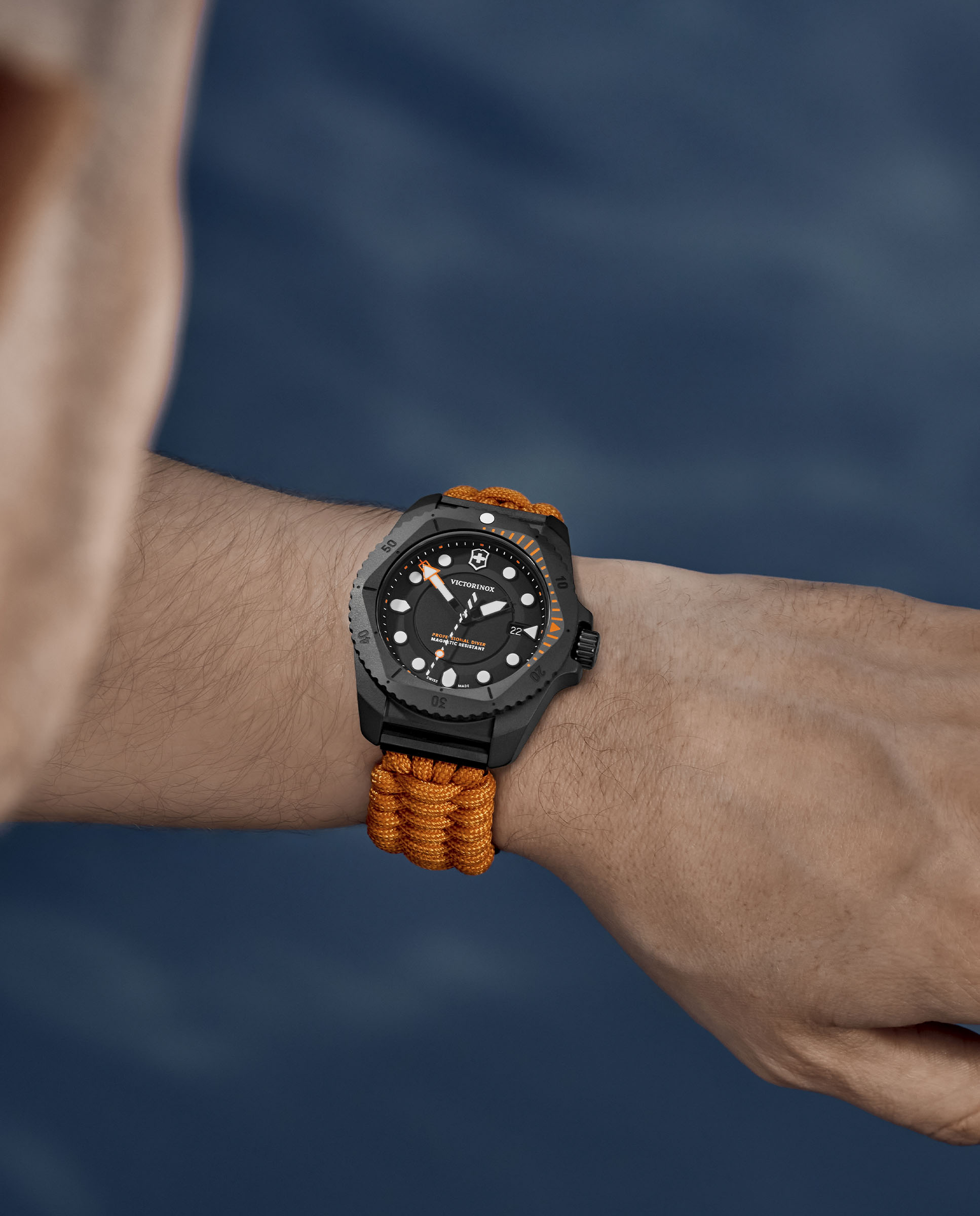 Reloj de hombre dive pro v242069 1 de textil y correa - Victorinox - Naranja Naranja-6