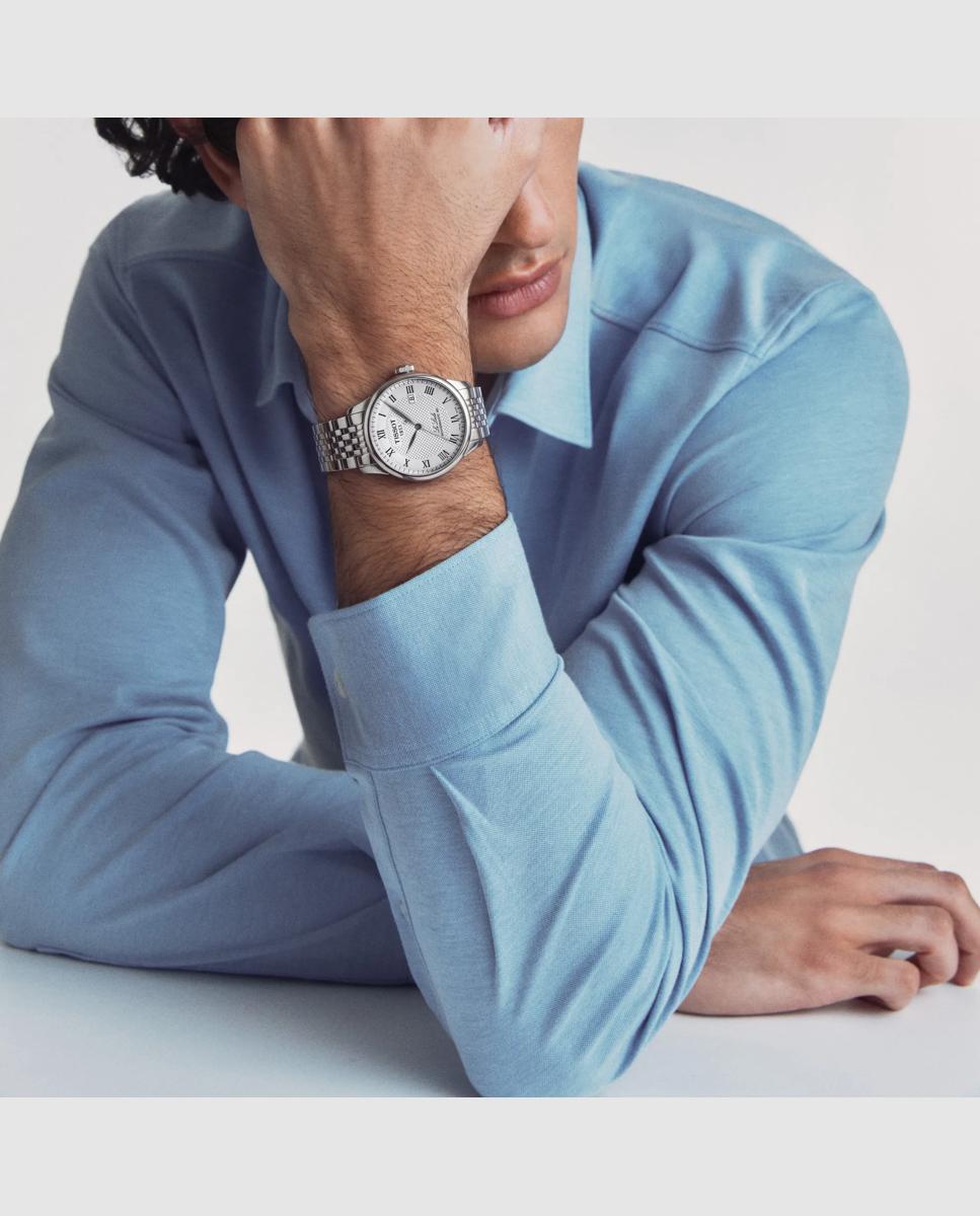 Reloj de hombre tissot le locle automático de acero y esfera - Plata Plata-2