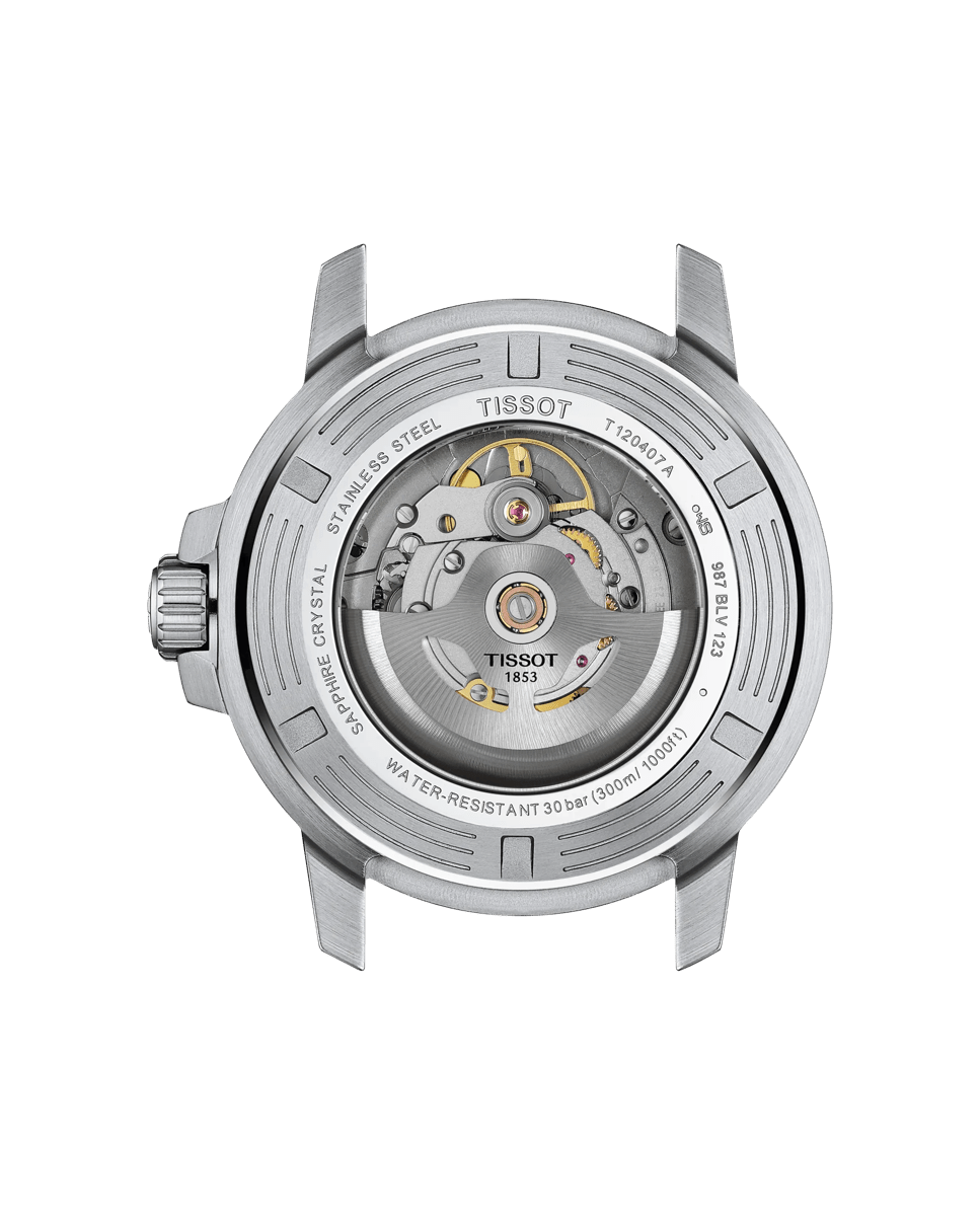 Reloj de hombre colección Seastar automático de caucho color negro Negro-2