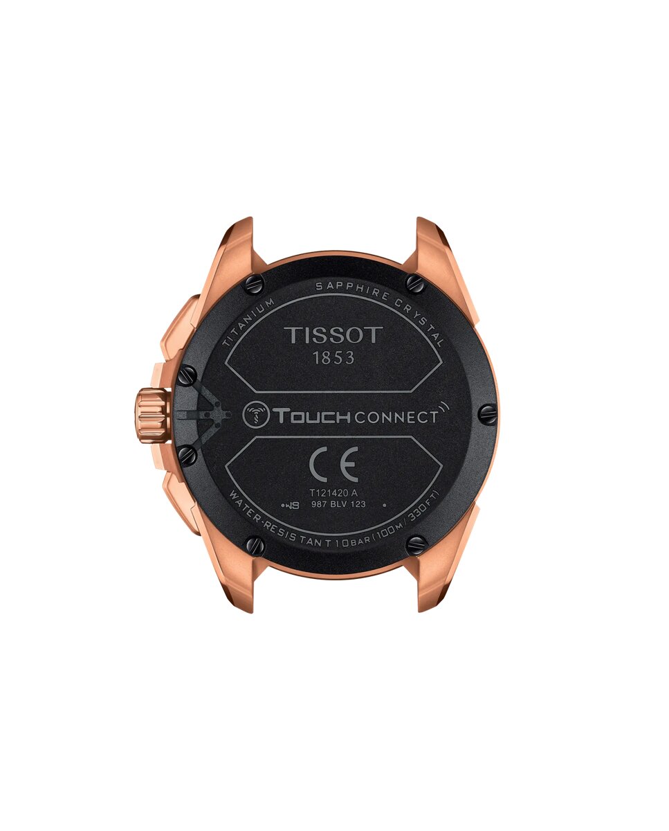 Reloj de hombre tissot t-touch connect solar de caucho bicolor - Negro Negro-2