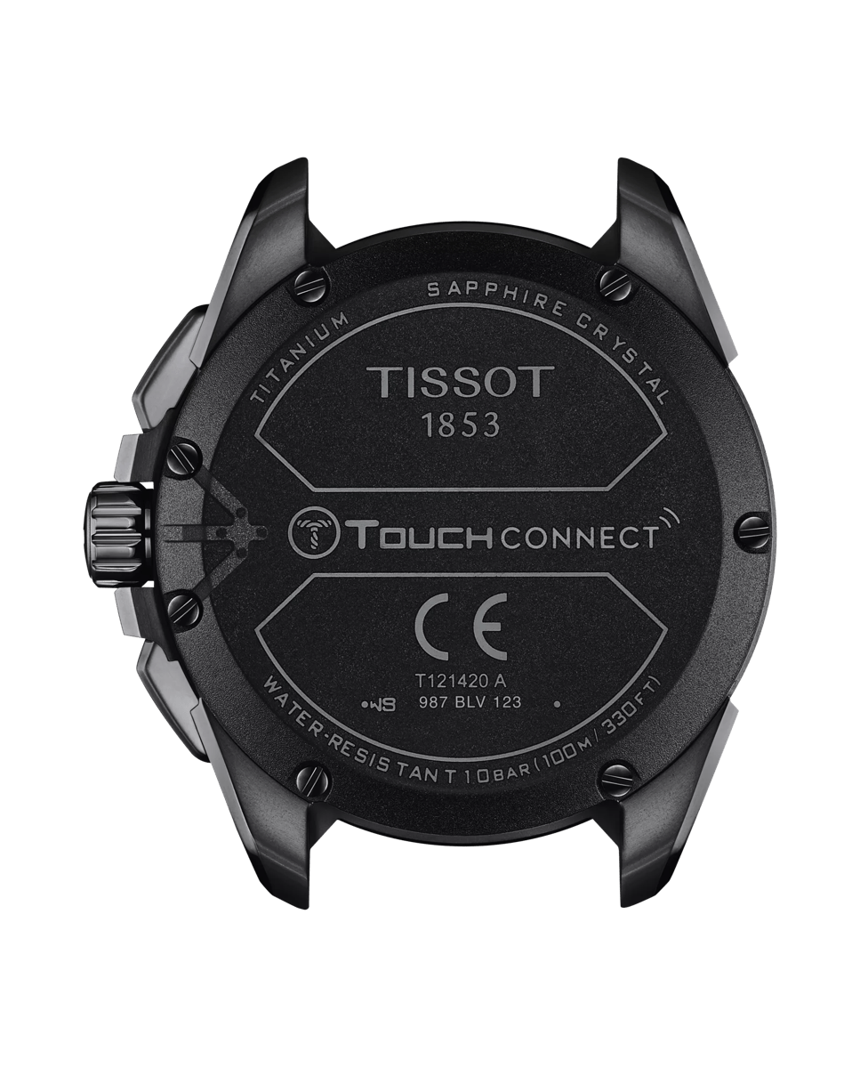 Reloj de hombre colección T-Touch Connect Solar de caucho color negro Negro-2