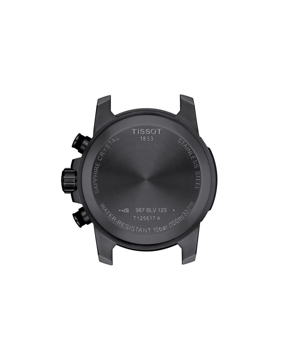 Reloj de hombre tissot supersport de acero negro y esfera negra