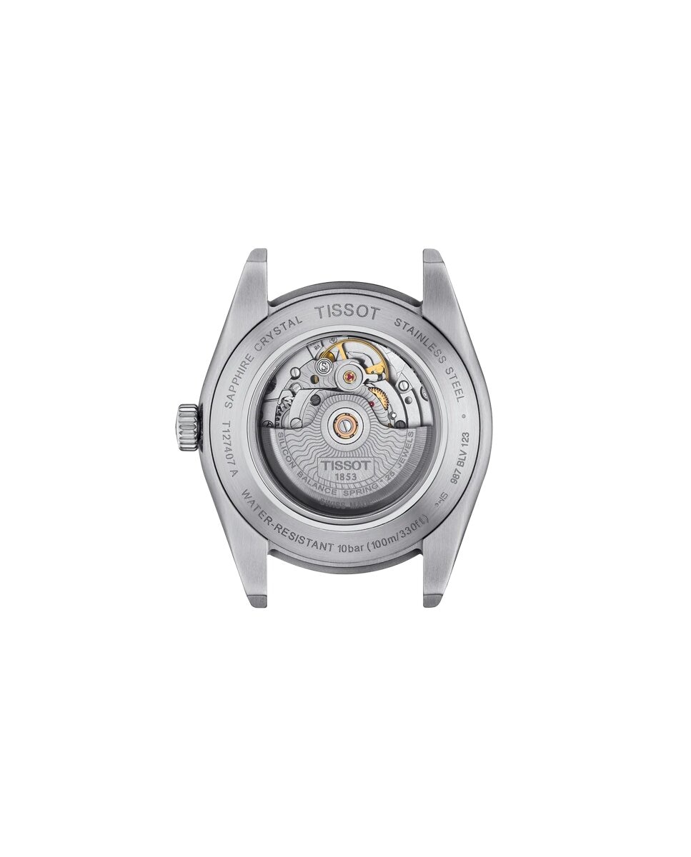 Reloj de hombe Gentleman T1274071109101 automático de acero - Tissot - Gris Gris-2