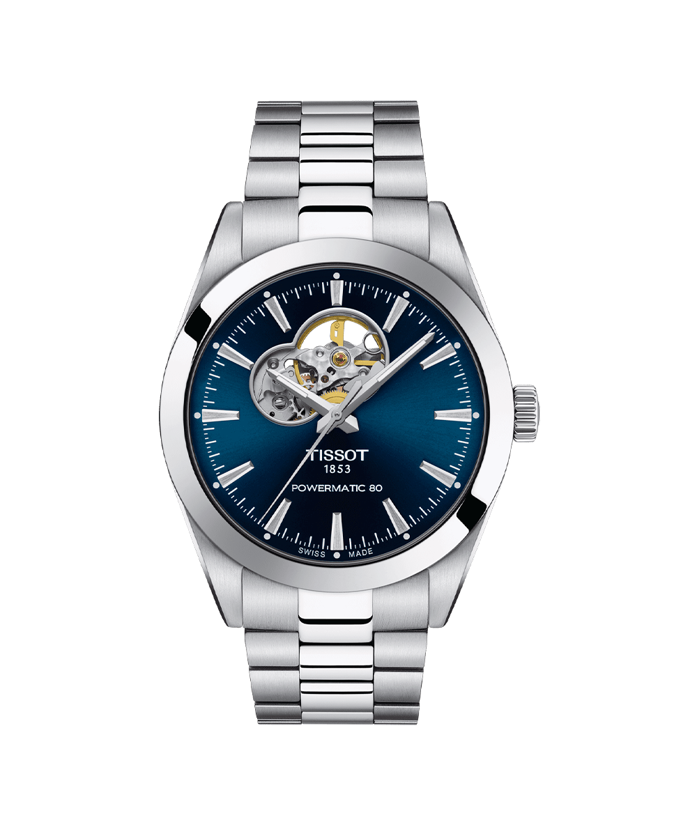 Reloj de hombre colección Gentleman automático de acero bicolor Plata-1