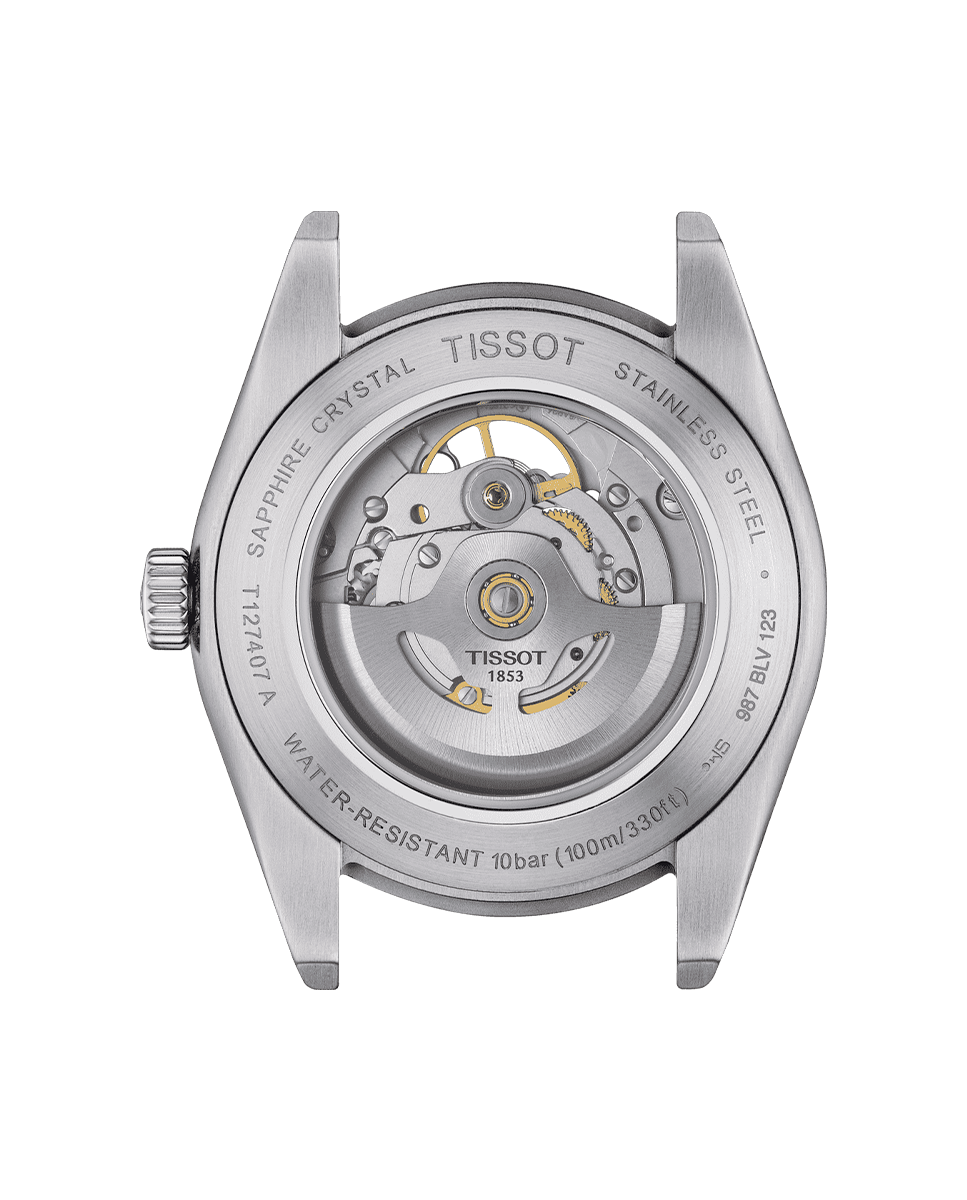 Reloj de hombre colección Gentleman automático de acero bicolor Plata-2