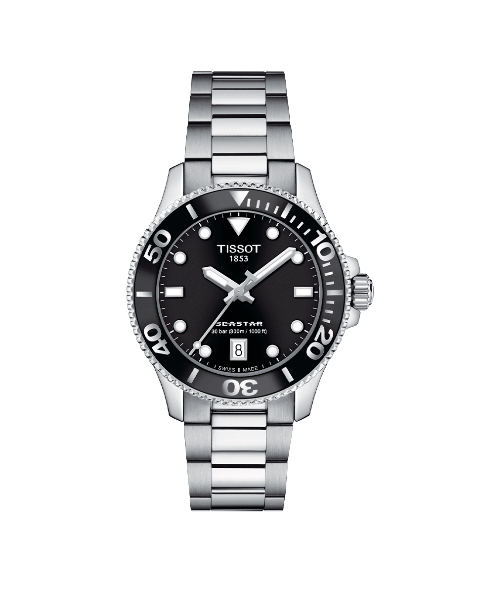 Reloj de mujer colección Seastar 1000 de acero · Tissot · El Corte