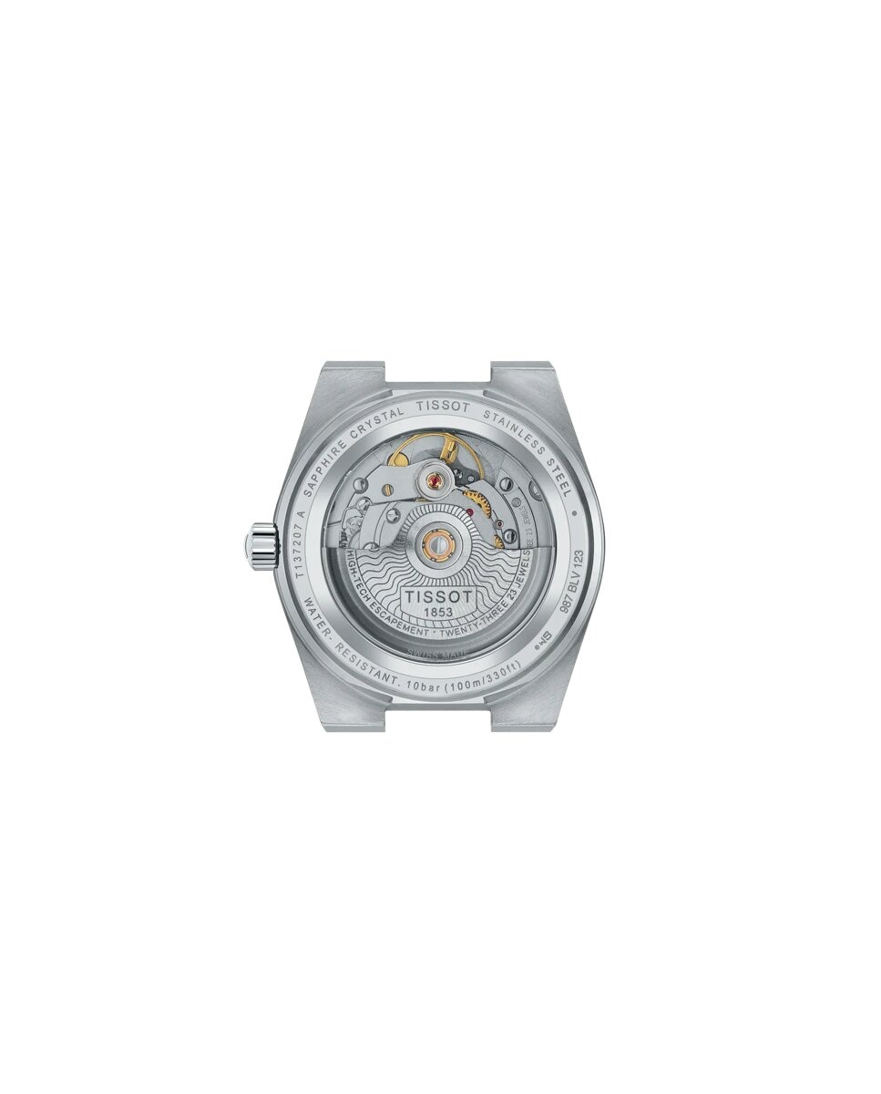 Reloj de mujer tissot prx automático de acero y esfera negra - Plata Plata-2