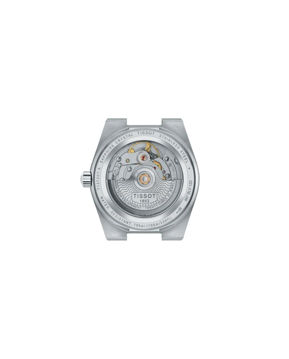 Reloj de mujer tissot prx automático de acero y esfera blanca - Plata Plata-2