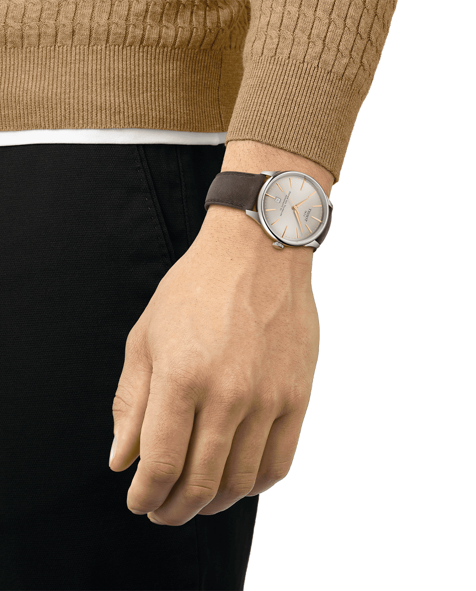 Reloj de hombre colección Chemin des Tourelles verde Plata-3