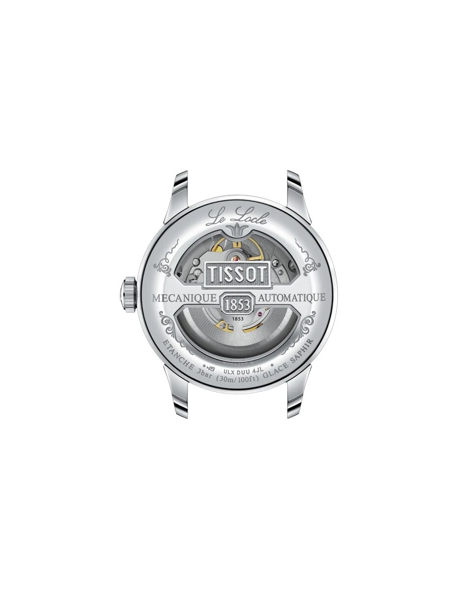Reloj de hombre tissot le locle 20 aniversario automático de acero y esfera - Plata Plata-2