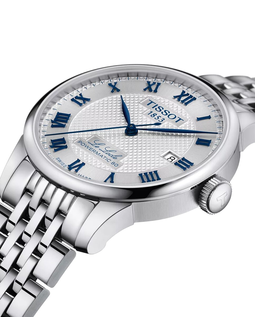 Reloj de hombre tissot le locle 20 aniversario automático de acero y esfera - Plata Plata-3