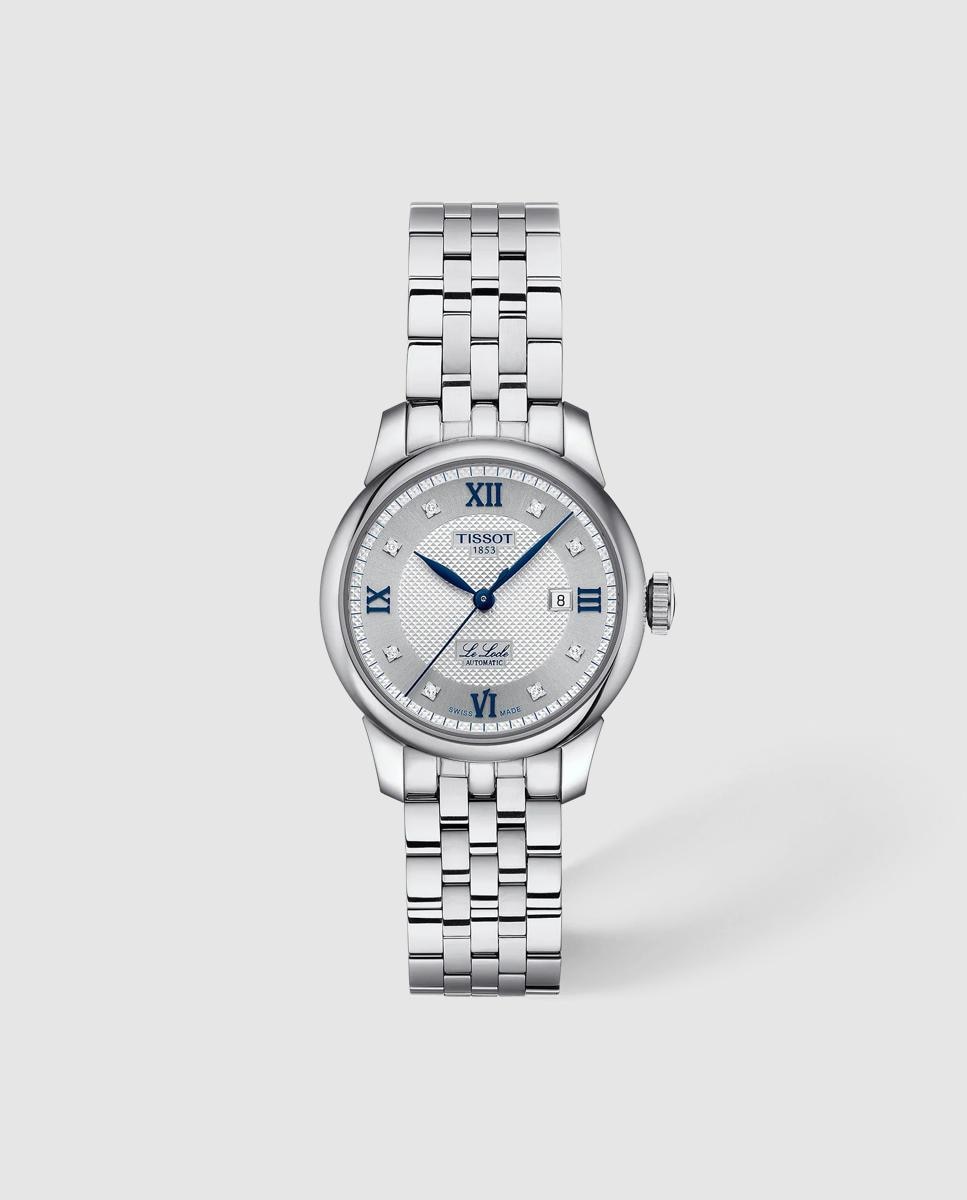 Imagen 0 de Reloj automático de mujer tissot le locle 29mm de acero Plata