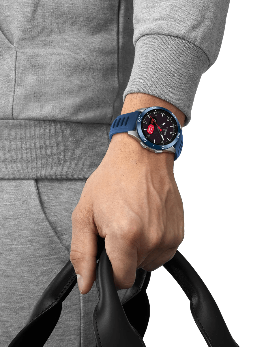 Reloj de hombre colección T-Touch de titanio azul Azul-3