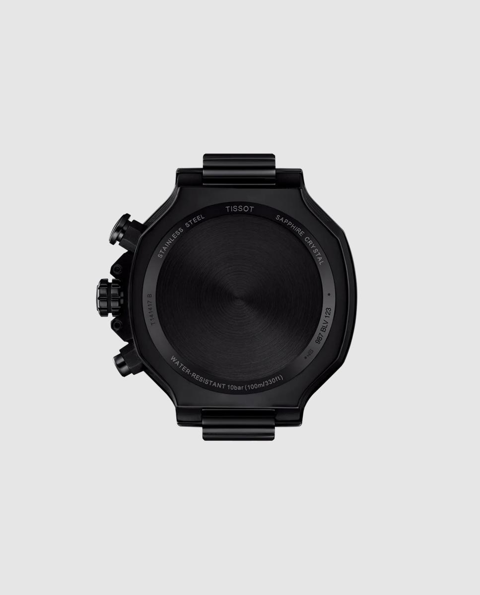 Reloj de hombre tissot t-race cuarzo de caucho y esfera negra - Negro Negro-2
