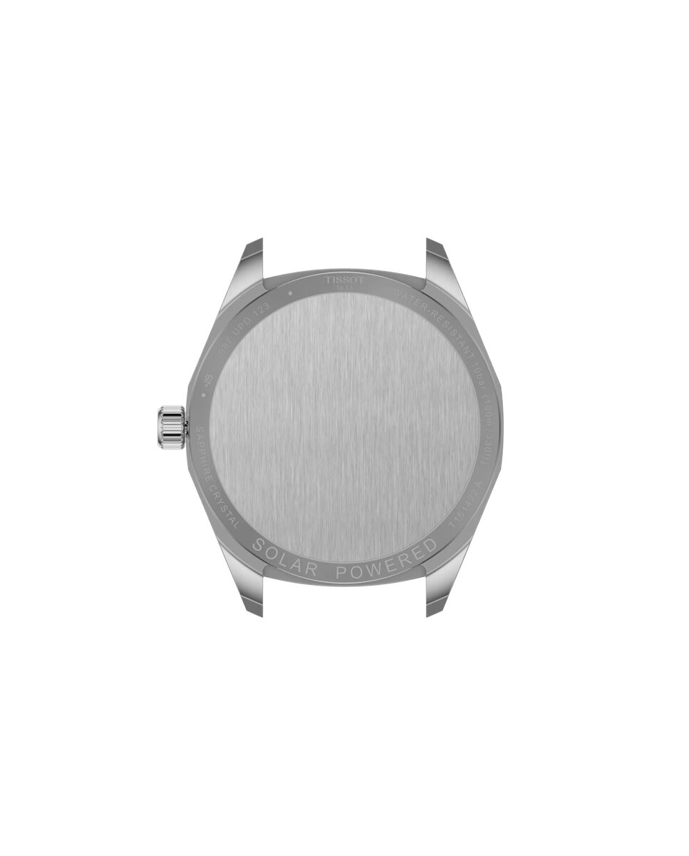 Reloj de hombre tissot prc100 solar de acero y esfera plateada - Plata Plata-2