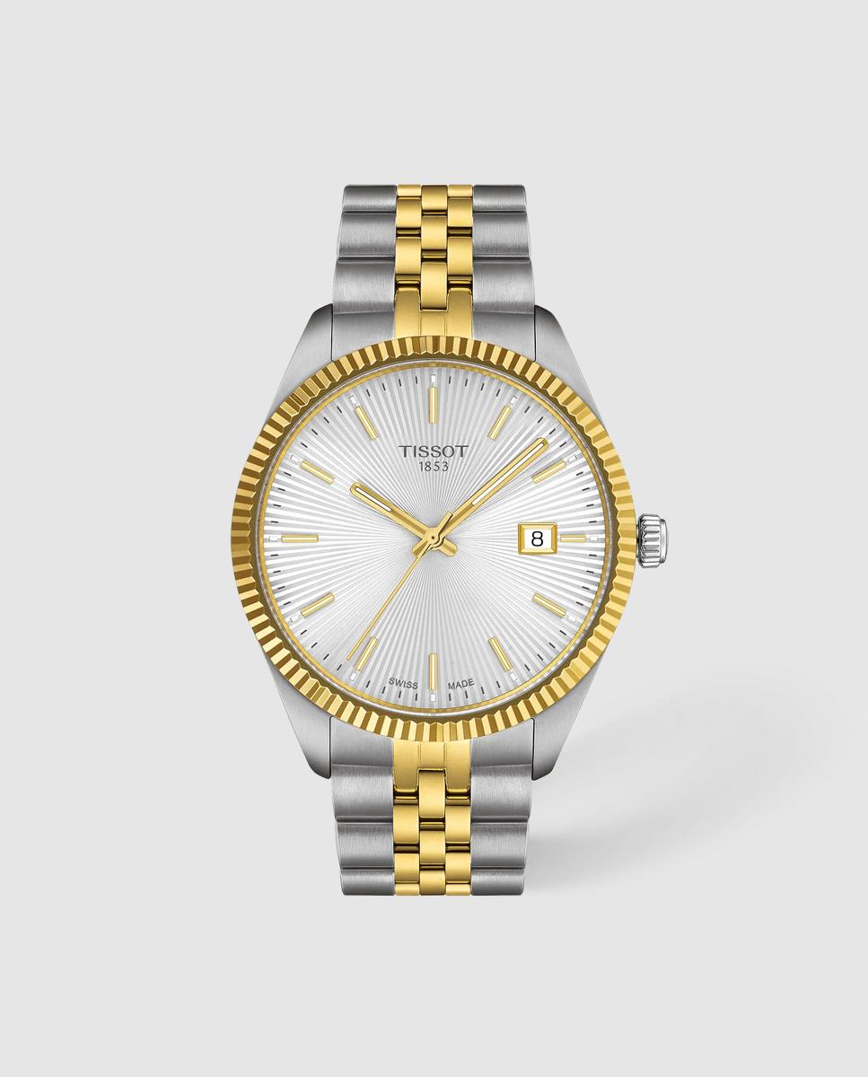 Imagen 0 de Reloj de hombre tissot ballade cuarzo de acero bicolor Plata