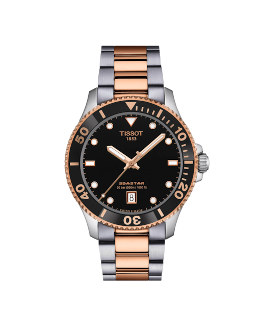 Imagen 0 de Reloj de hombre Seastar cuarzo de acero esfera negra