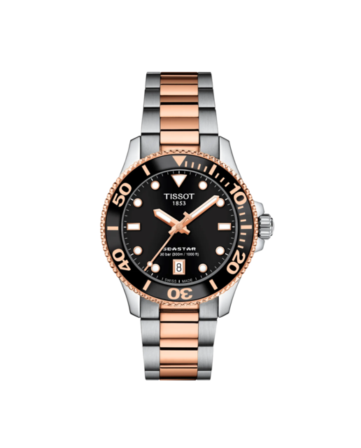 Imagen 0 de Reloj de mujer Seastar cuarzo de acero y esfera bicolor