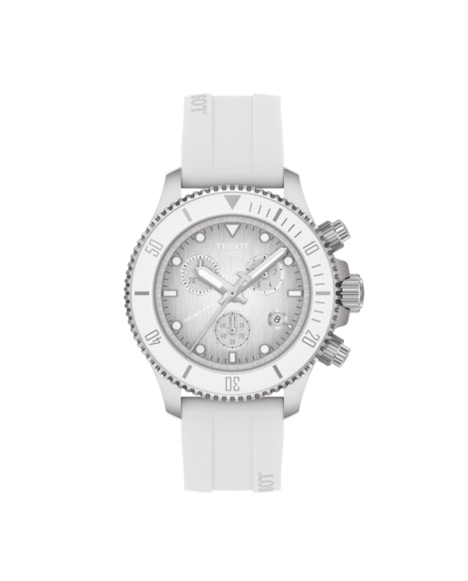 Imagen 0 de Reloj de hombre Seastar cronógrafo de caucho y esfera blanca
