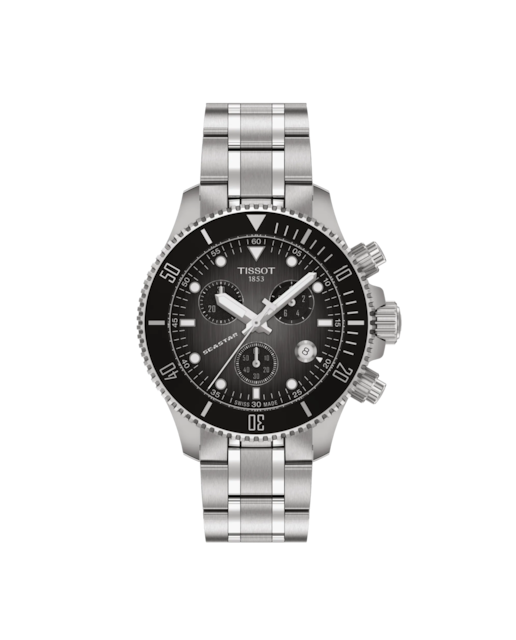 Imagen 0 de Reloj de hombre Seastar cronógrafo de acero y esfera gris