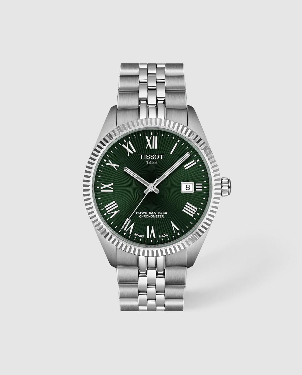 Imagen 0 de Reloj de hombre tissot ballade automático de acero y esfera verde Plata