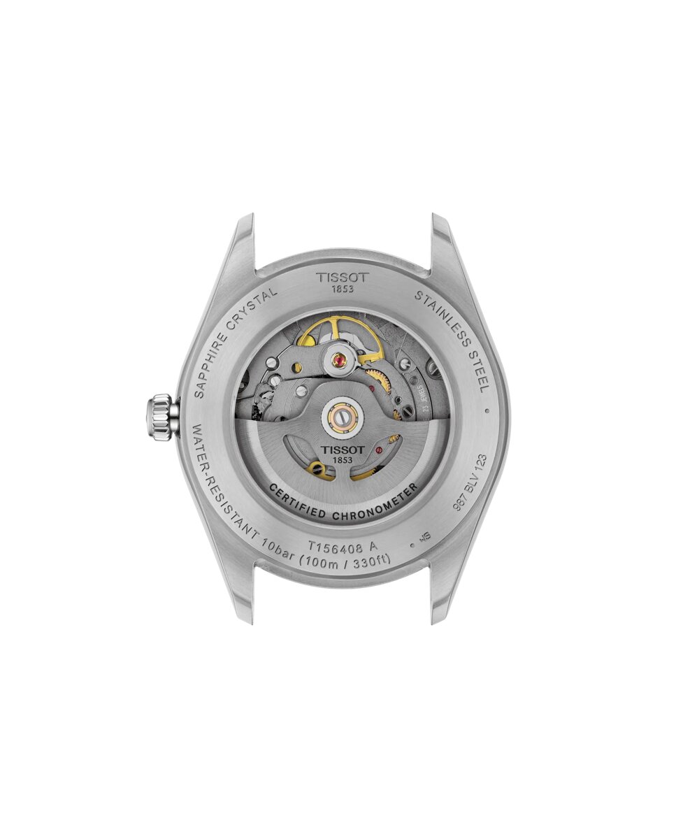 Reloj de hombre tissot ballade automático de acero y esfera verde - Plata Plata-2