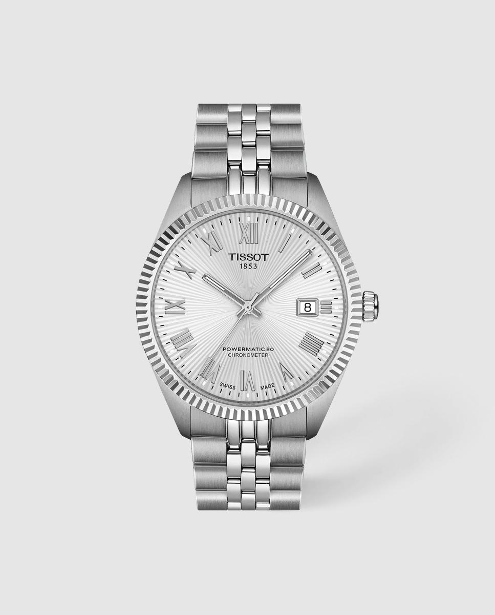 Imagen 0 de Reloj de hombre tissot ballade automático de acero y esfera plata Plata