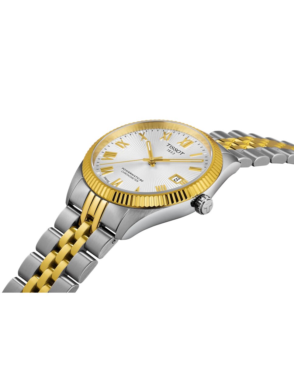 Reloj de hombre tissot ballade automático de acero y esfera bicolor - Plata Plata-3