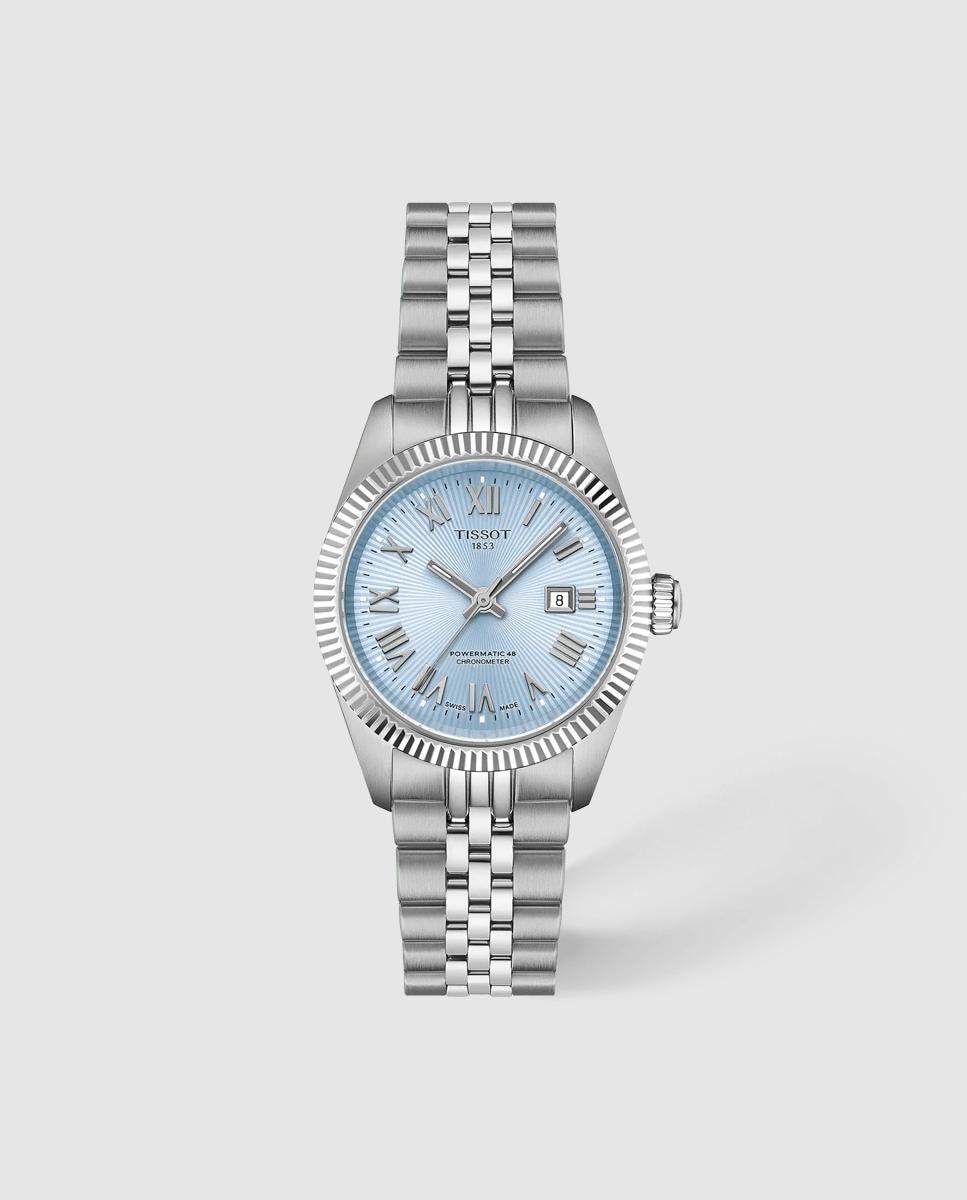 Imagen 0 de Reloj de mujer tissot ballade automático de acero y esfera azul Plata