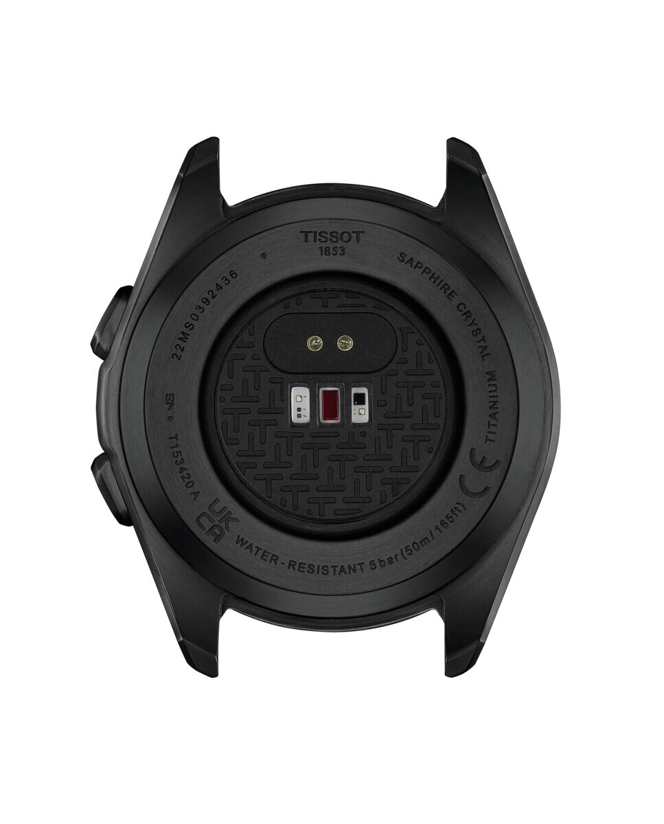Reloj de hombre T-Touch de acero negro y esfera negra Negro-2