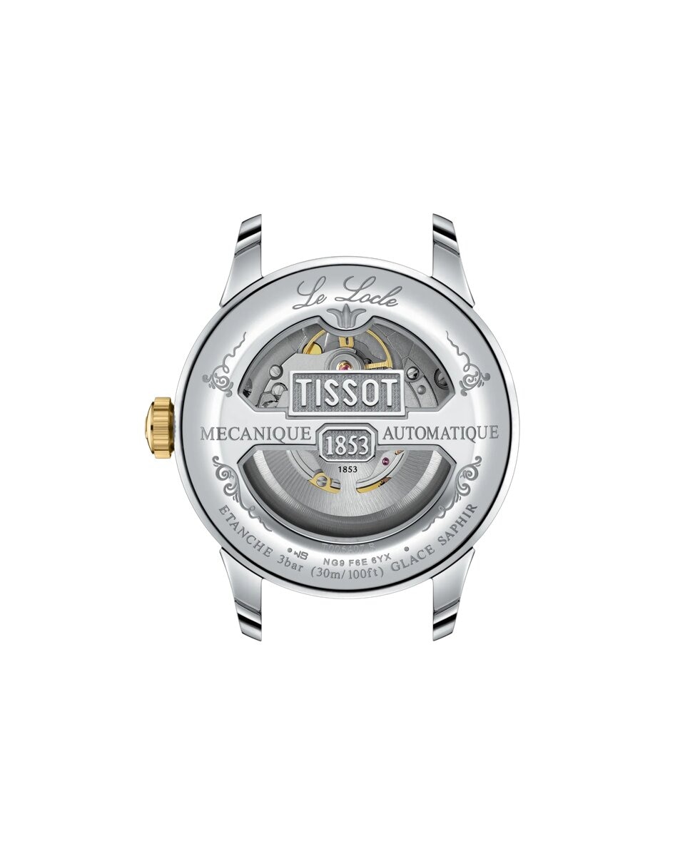 Reloj de hombre tissot le locle automático de acero amarillo y esfera verde - Gris / Amarillo Gris / Amarillo-2