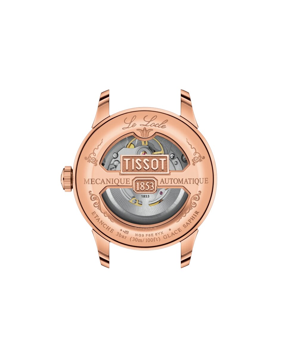 Reloj de hombre tissot le locle automático de acero rosa y esfera verde - Rosa Rosa-2