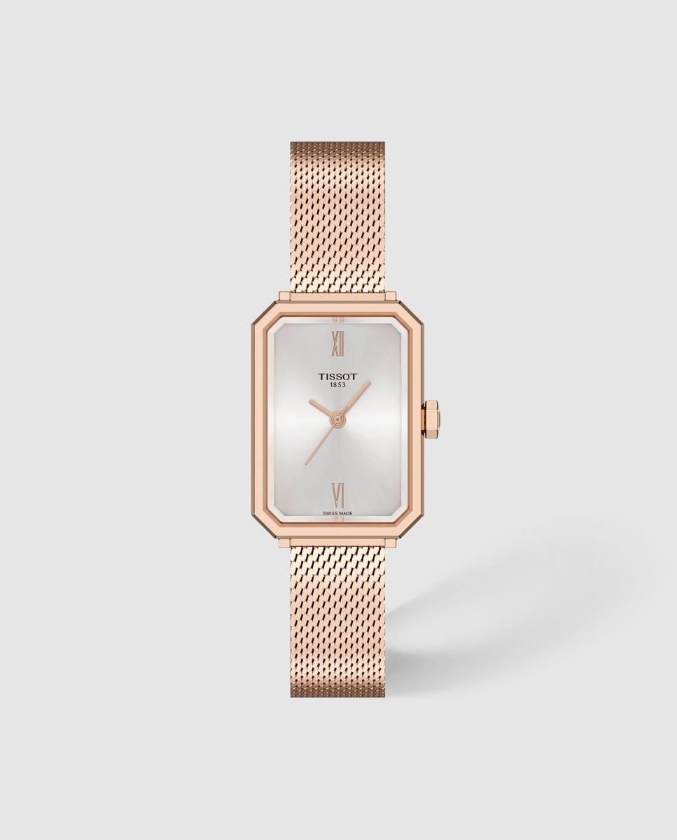Imagen 0 de Reloj de mujer tissot srv cuarzo de acero y esfera rosa Rosa