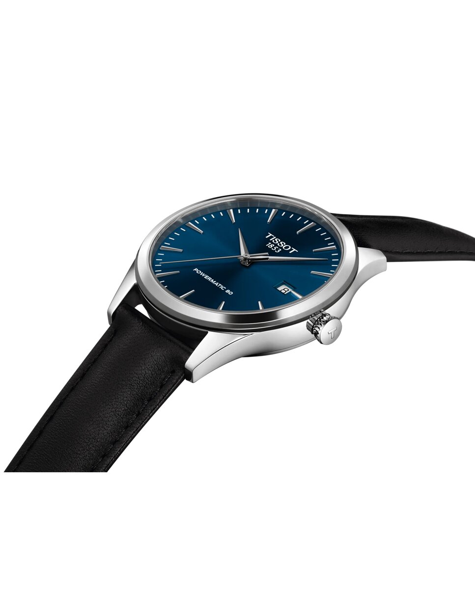 Reloj de hombre tissot classic dream automático de piel y esfera azul - Negro Negro-3