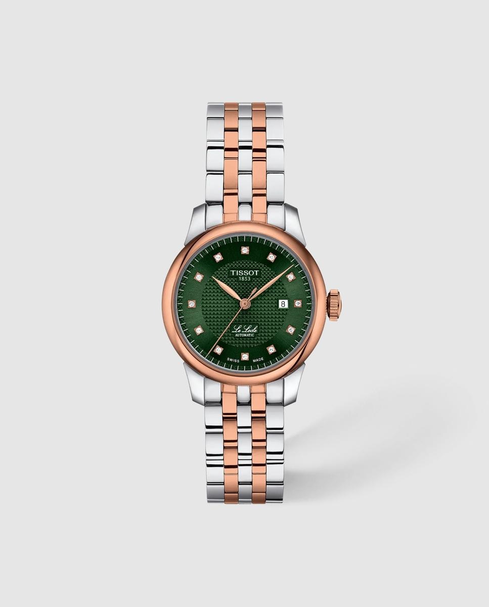 Imagen 1 de Reloj automático de mujer tissot le locle 29mm de acero - Plata / Rosa Plata / Rosa