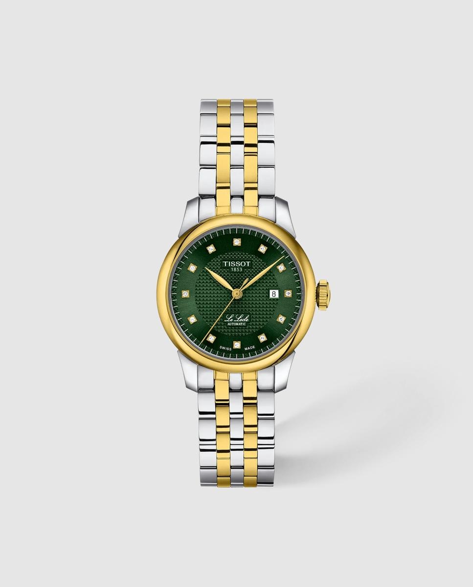 Imagen 0 de Reloj automático de mujer tissot le locle 29mm de acero Oro / Plata