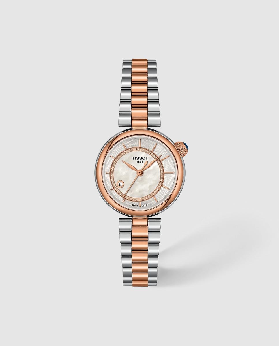Imagen 0 de Reloj automático de mujer tissot désir 28mm de acero Multicolor