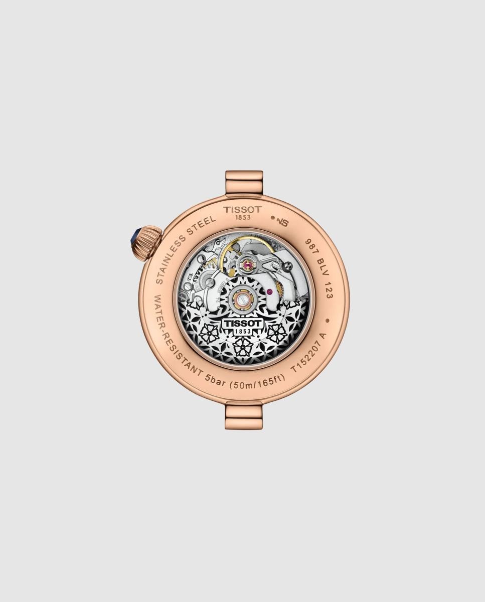 Reloj automático de mujer tissot desir 28mm de acero - Azul Azul-2