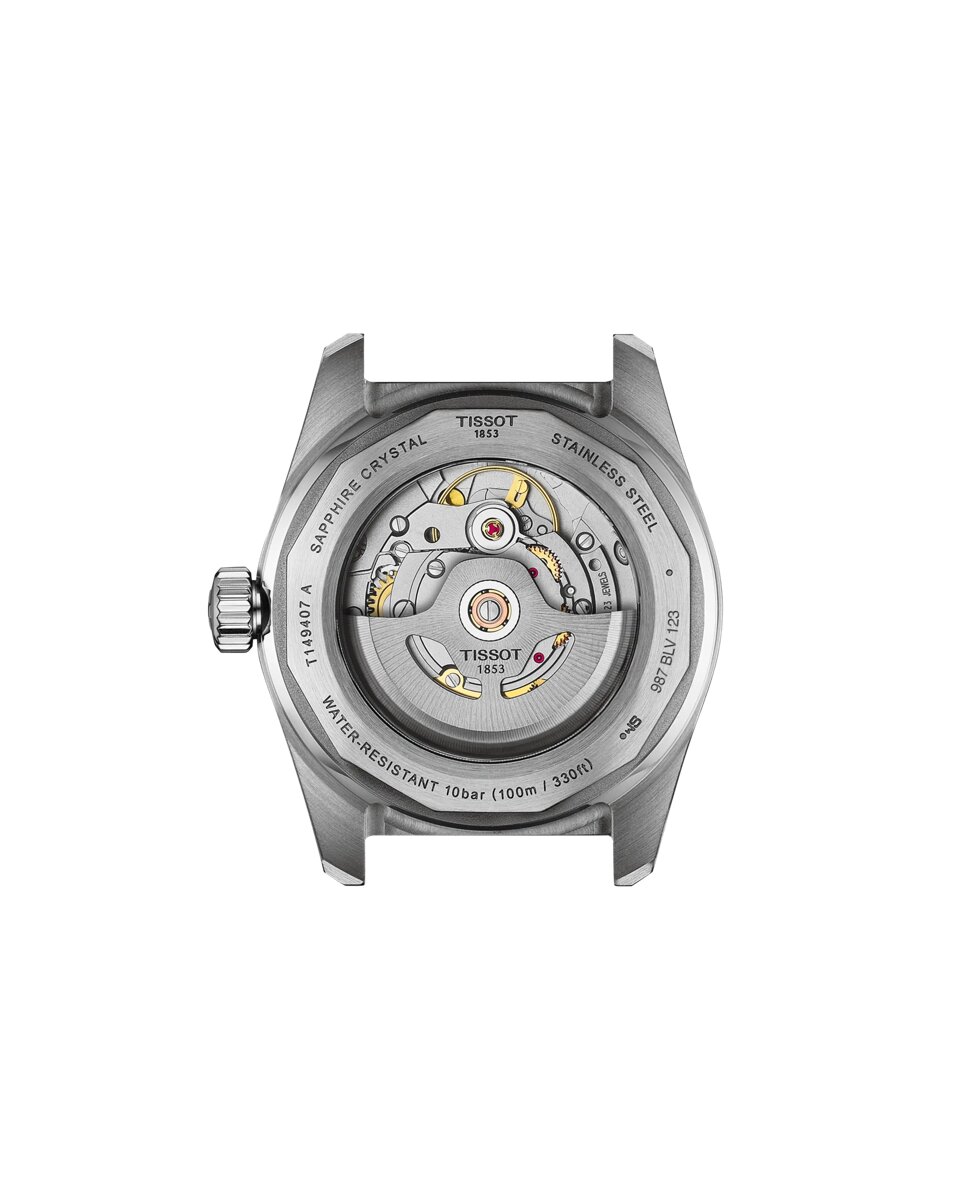 Reloj de hombre tissot pr516 automático de acero y esfera azul - Plata Plata-2